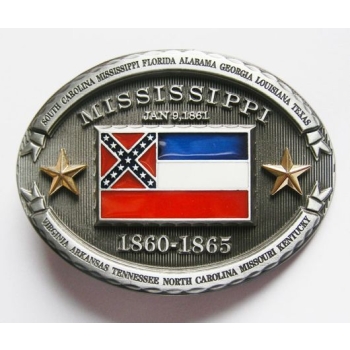 MISSISSIPI REBEL flaga USA stany klamra (id: 2004)